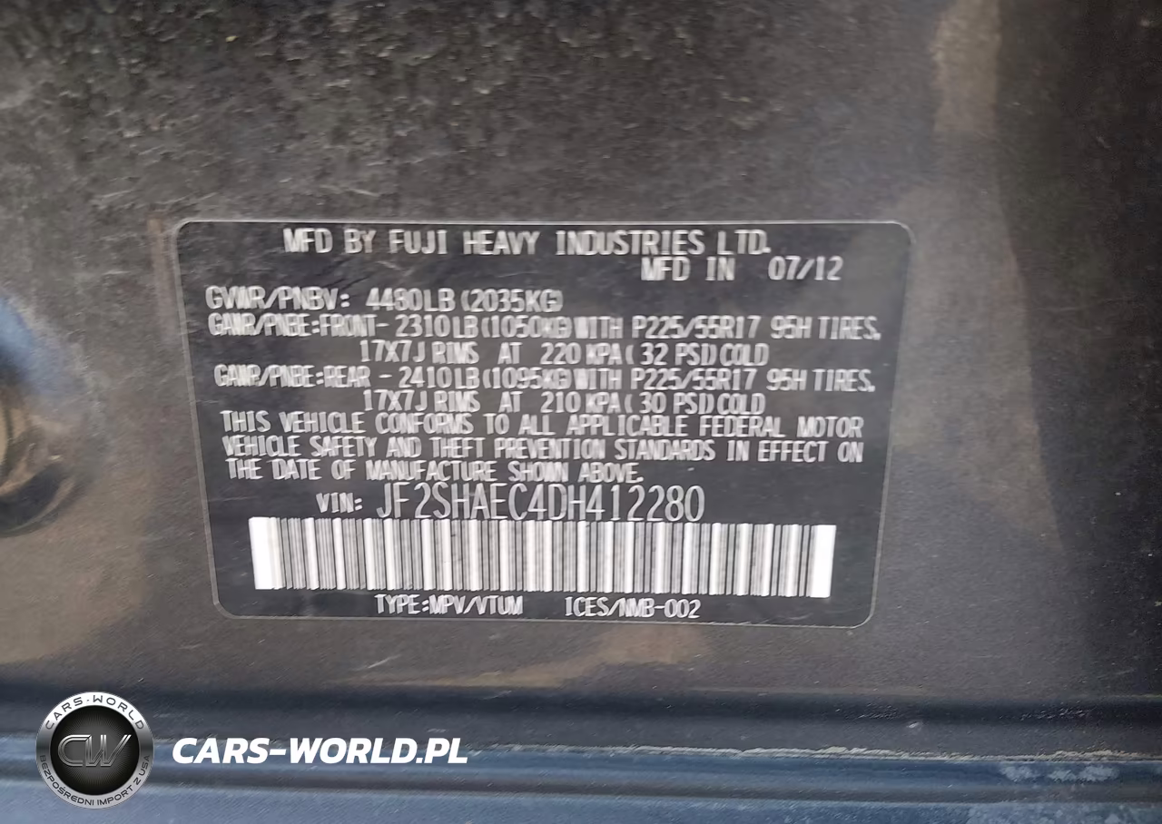 2013 Subaru Forester 2.5X Limited VIN:JF2SHAEC4DH412280 - 9