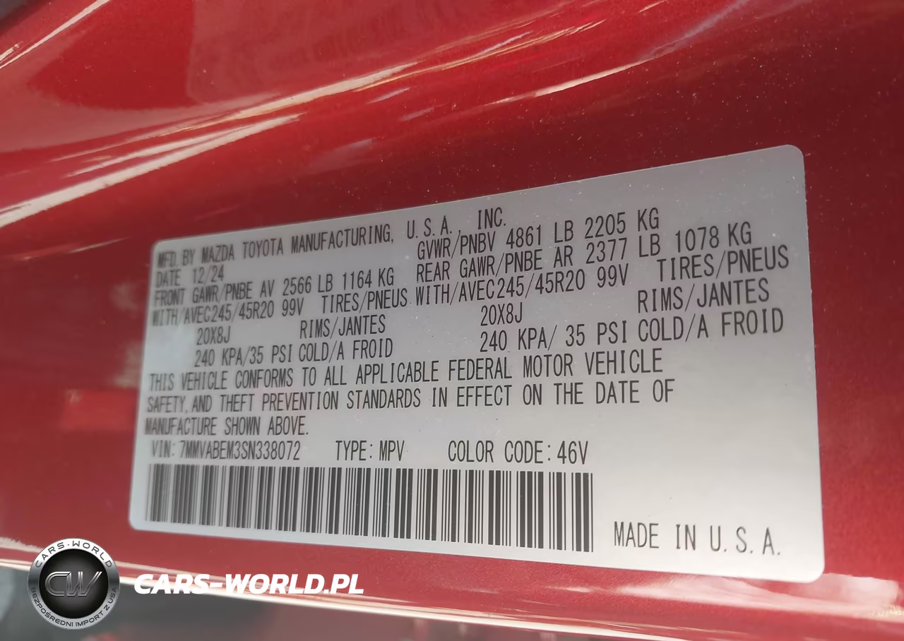 2025 Mazda Cx-50 2.5 S Premium Plus Package VIN:7MMVABEM3SN338072 - 9