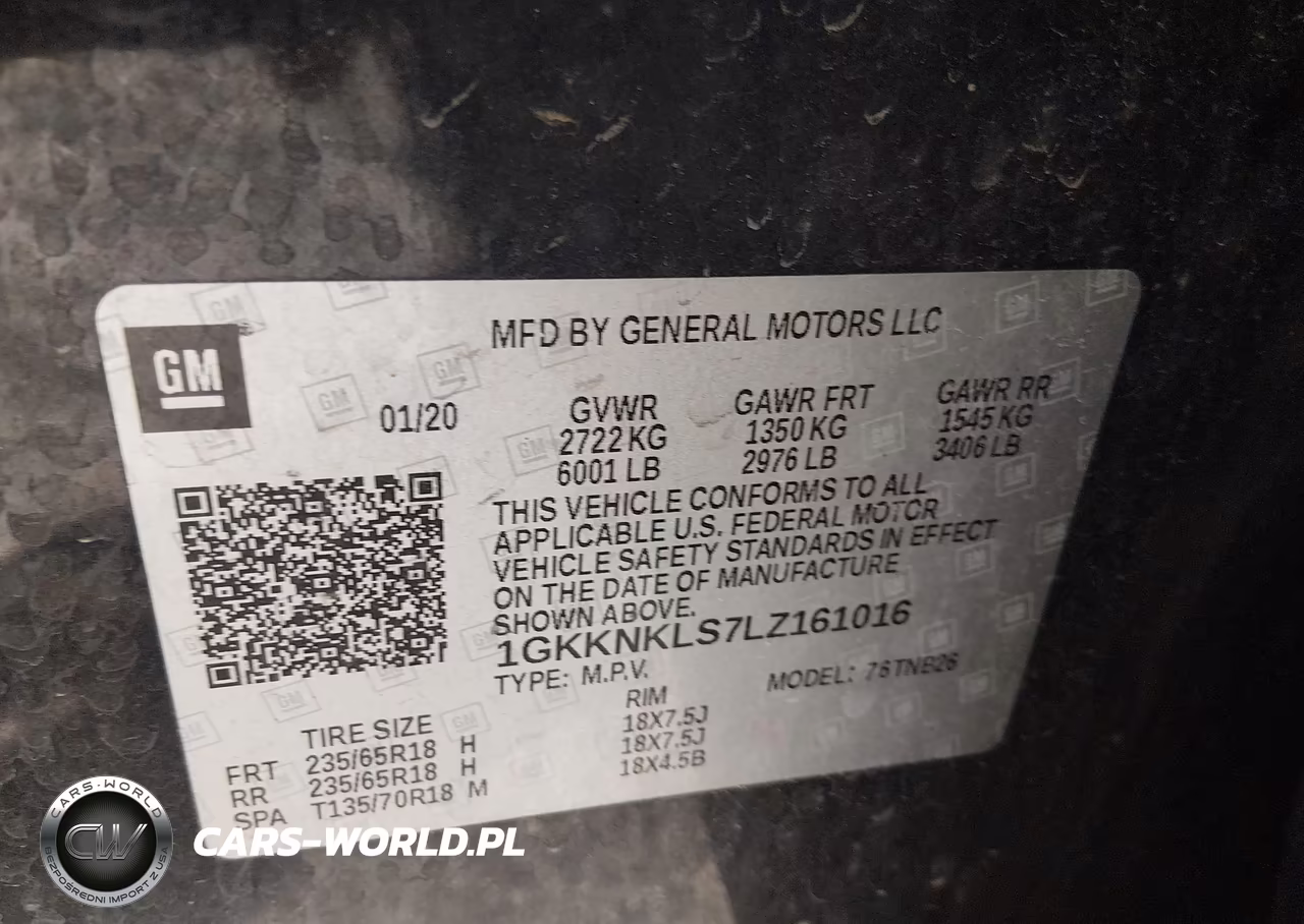 2020 GMC Acadia Fwd Sle VIN:1GKKNKLS7LZ161016 - 9