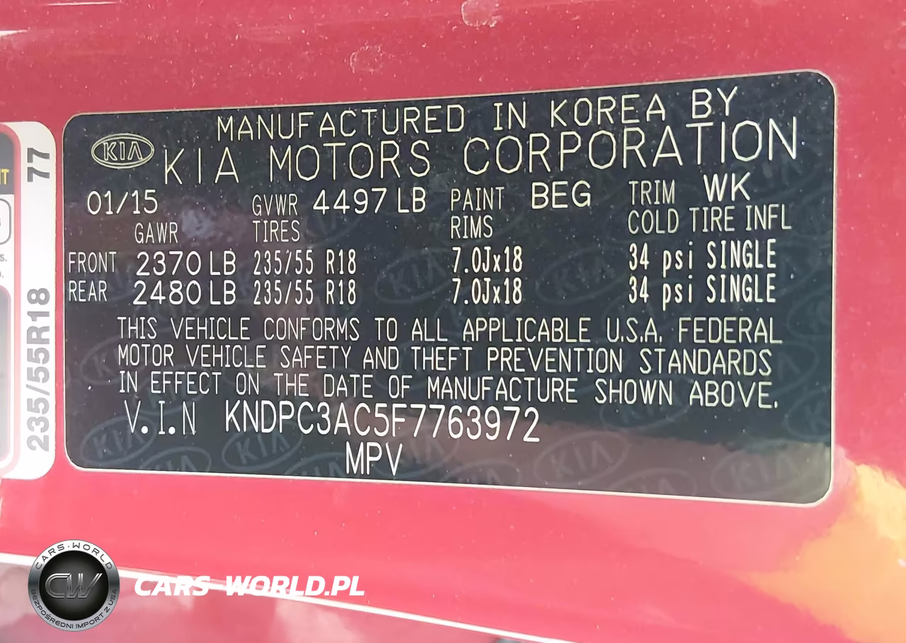 2015 Kia Sportage Ex VIN:KNDPC3AC5F7763972 - 9