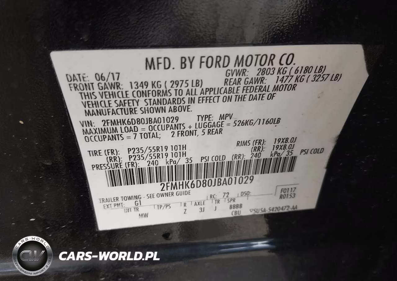 2018 Ford Flex Limited VIN:2FMHK6D80JBA01029 - 9
