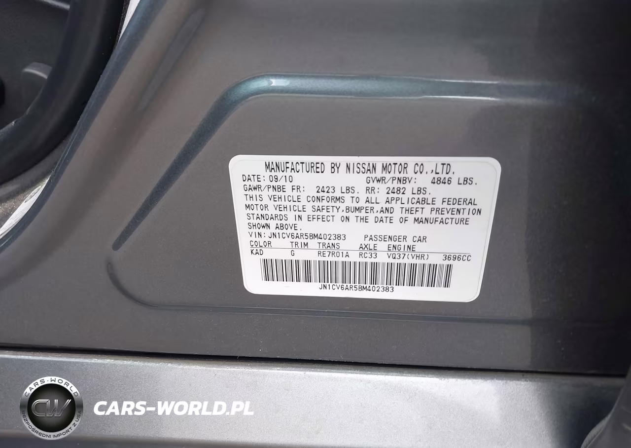 2011 Infiniti G37X VIN:JN1CV6AR5BM402383 - 9