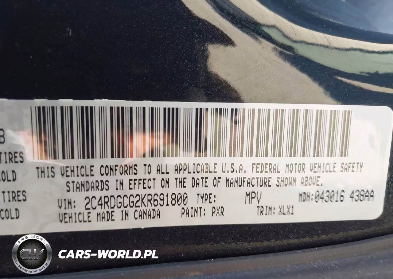 2019 Dodge Grand Caravan Sxt VIN:2C4RDGCG2KR691800 - 9