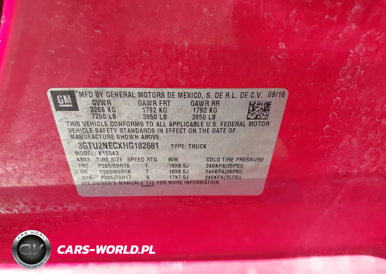 2017 GMC Sierra 1500 Slt VIN:3GTU2NECXHG182681 - 9