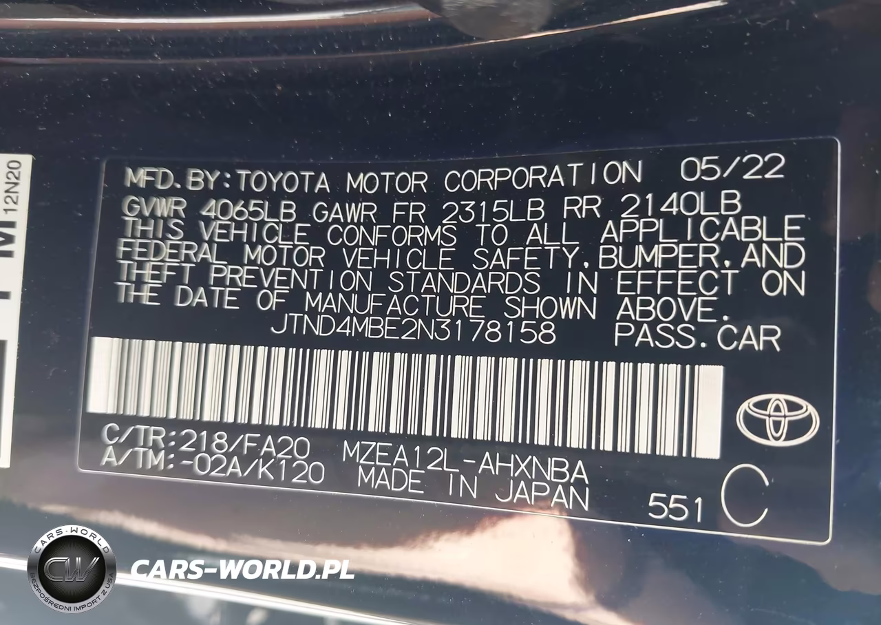 2022 Toyota Corolla Se-Xse-Night Shade VIN:JTND4MBE2N3178158 - 9