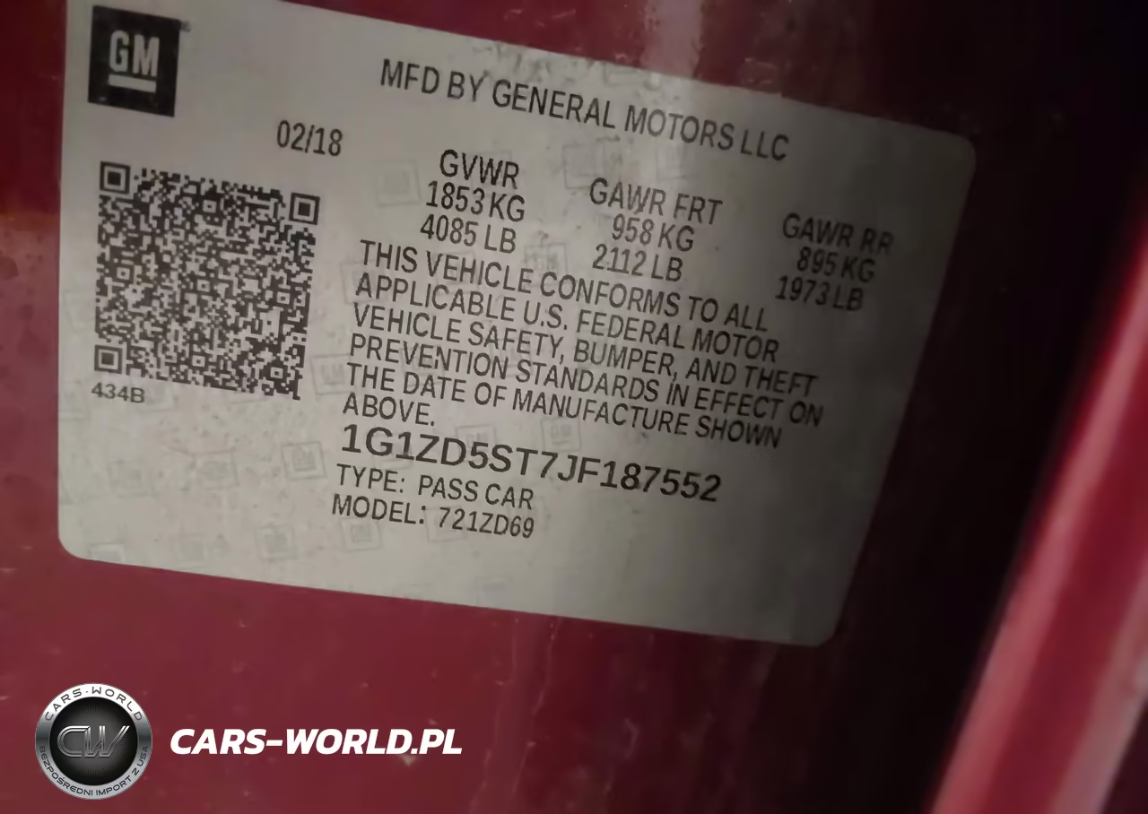 2018 Chevrolet Malibu Lt VIN:1G1ZD5ST7JF187552 - 9