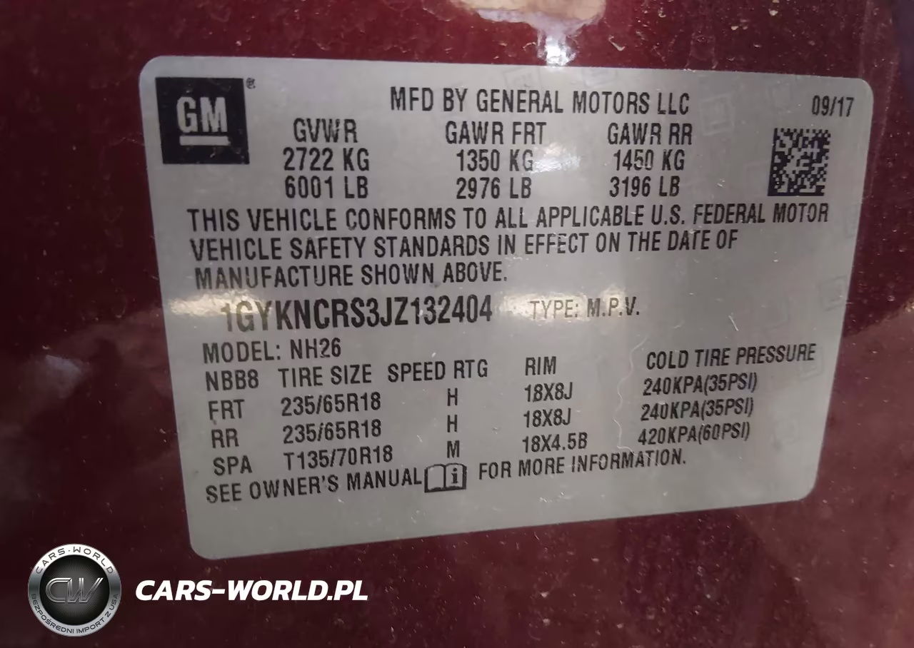 2018 Cadillac Xt5 Luxury VIN:1GYKNCRS3JZ132404 - 9
