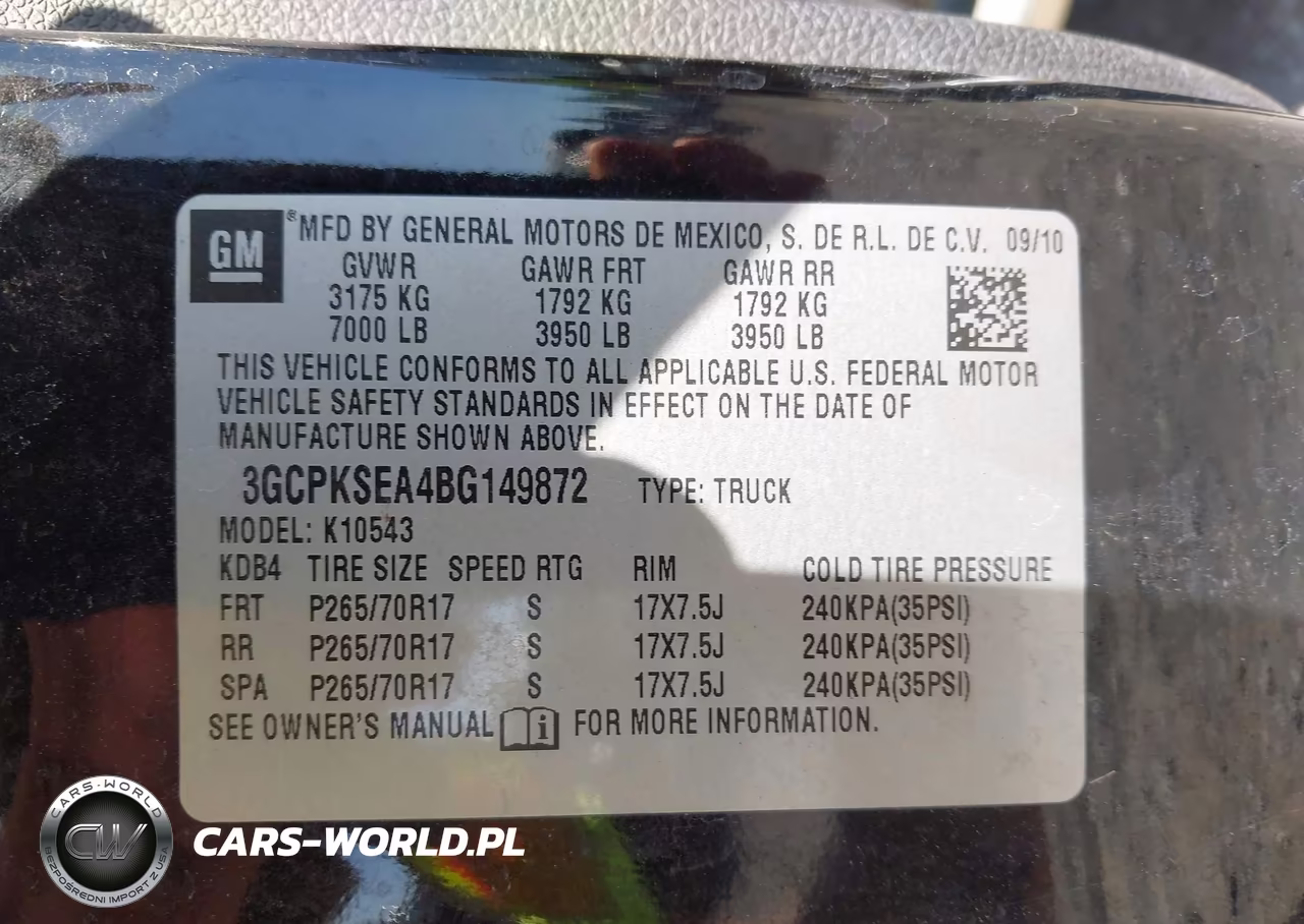 2011 Chevrolet Silverado 1500 Lt VIN:3GCPKSEA4BG149872 - 9