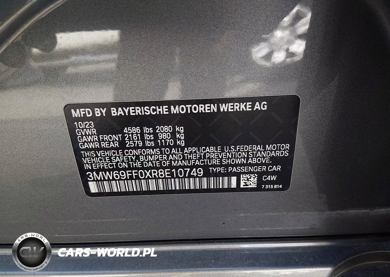 2024 BMW 330I VIN:3MW69FF0XR8E10749 - 9