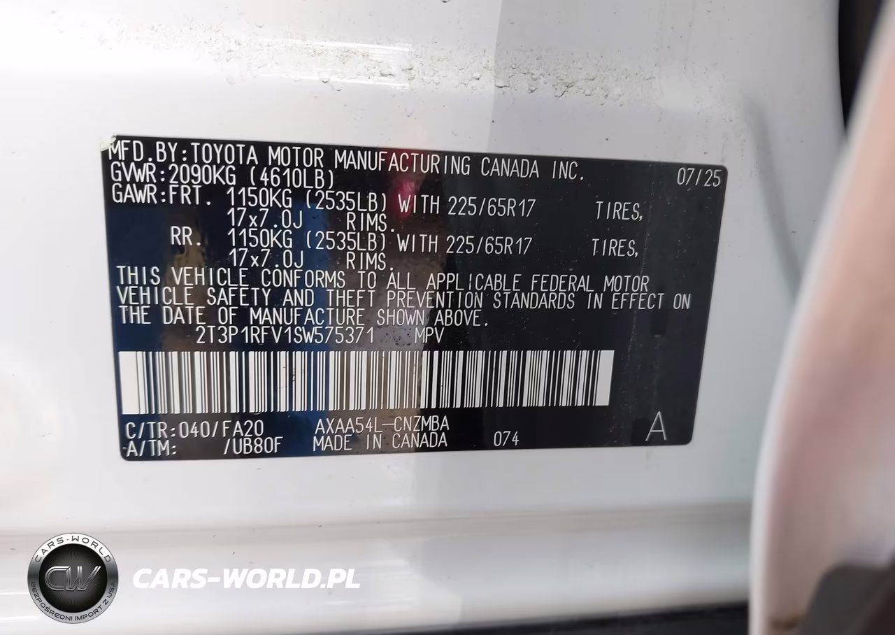 2025 Toyota Rav4 Xle VIN:2T3P1RFV1SW575371 - 9