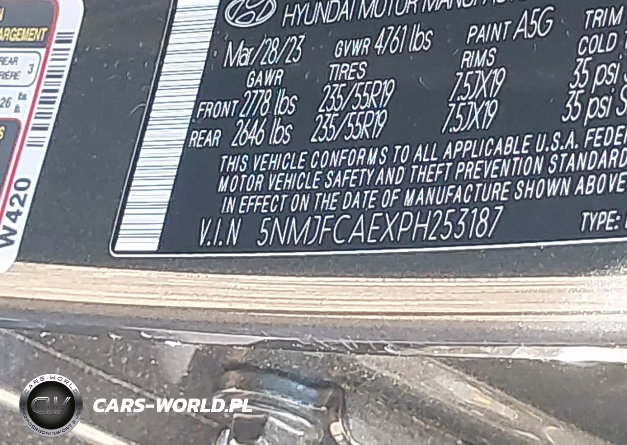 2023 Hyundai Tucson Sel VIN:5NMJFCAEXPH253187 - 9