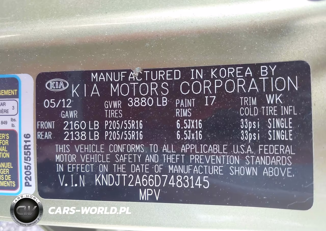 2013 Kia Soul + VIN:KNDJT2A66D7483145 - 9