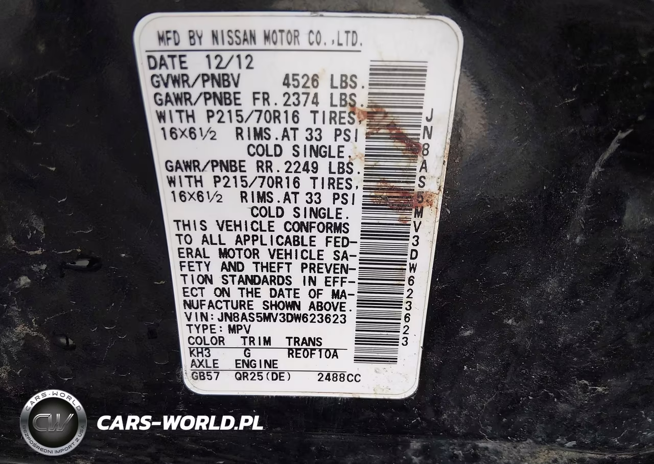 2013 Nissan Rogue S VIN:JN8AS5MV3DW623623 - 9