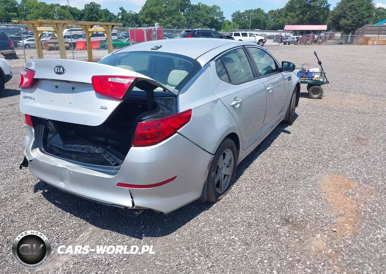2015 Kia Optima Lx VIN:5XXGM4A78FG398216 - 4