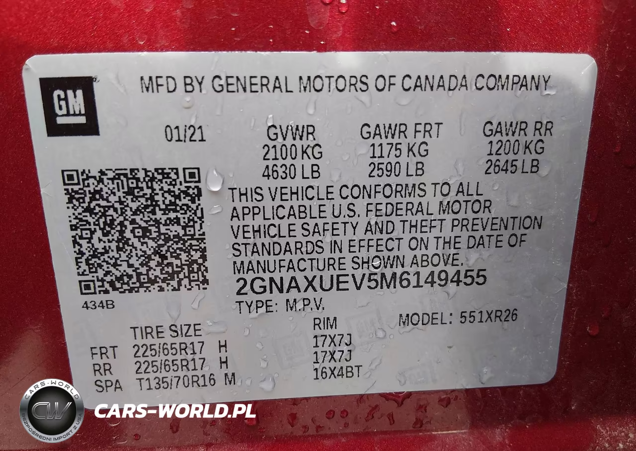 2021 Chevrolet Equinox Awd Lt VIN:2GNAXUEV5M6149455 - 9