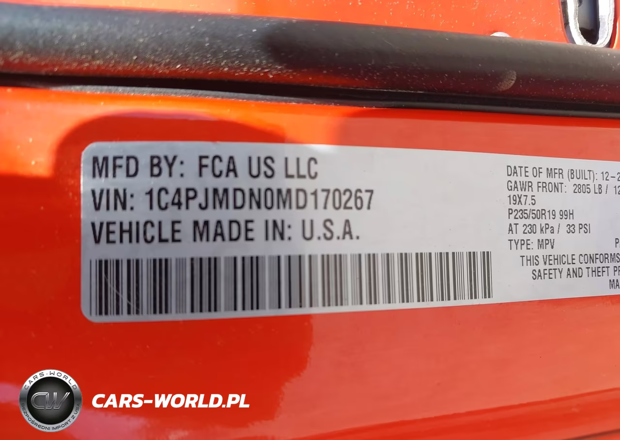 2021 Jeep Cherokee High Altitude 4X4 VIN:1C4PJMDN0MD170267 - 9
