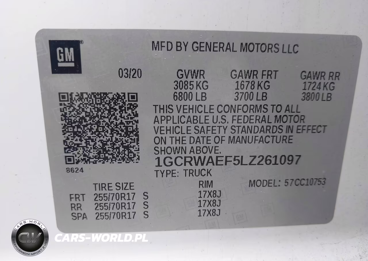 2020 Chevrolet Silverado 1500 2Wd Standard Bed Wt VIN:1GCRWAEF5LZ261097 - 9