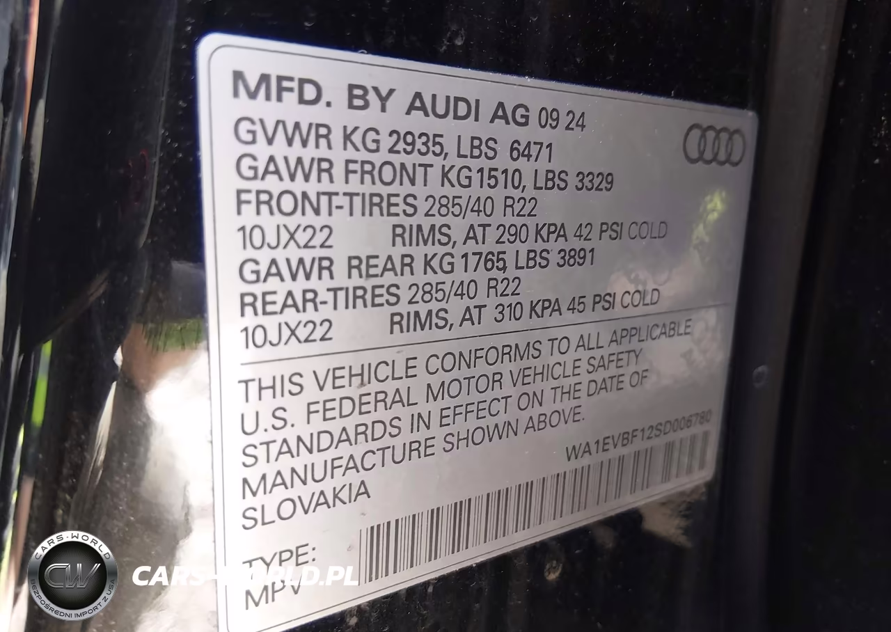 2025 Audi Q8 Premium Plus 55 Tfsi Quattro VIN:WA1EVBF12SD006780 - 9