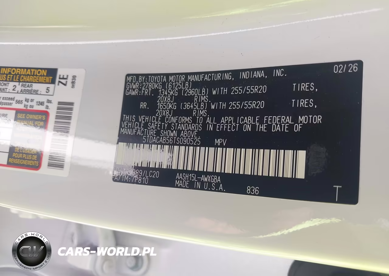 2026 Toyota Grand Highlander Hybrid Limited VIN:5TDACAB56TS090525 - 9