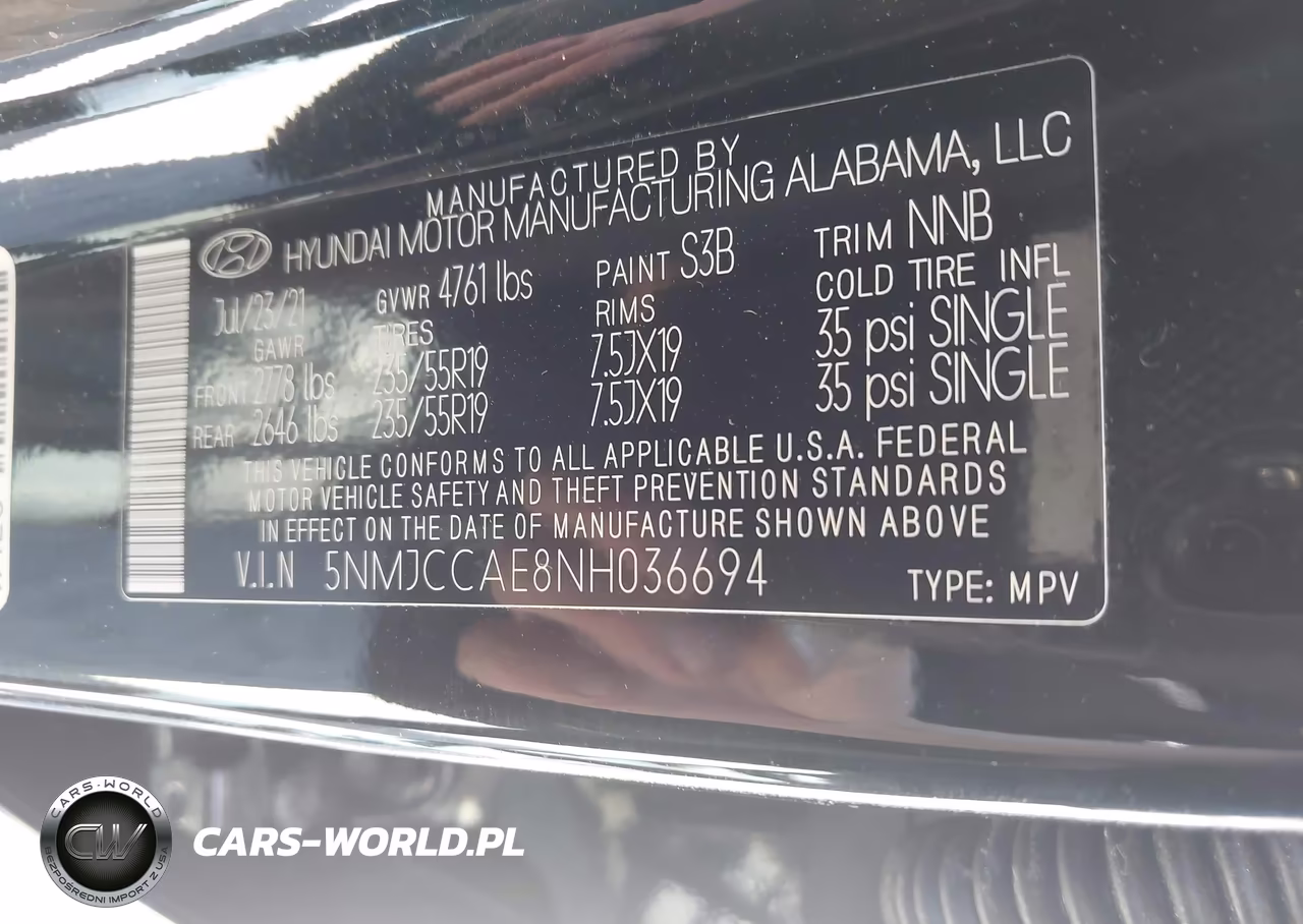 2022 Hyundai Tucson Sel VIN:5NMJCCAE8NH036694 - 9