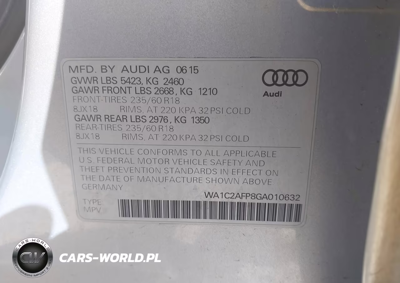 2016 Audi Q5 2.0T Premium VIN:WA1C2AFP8GA010632 - 9