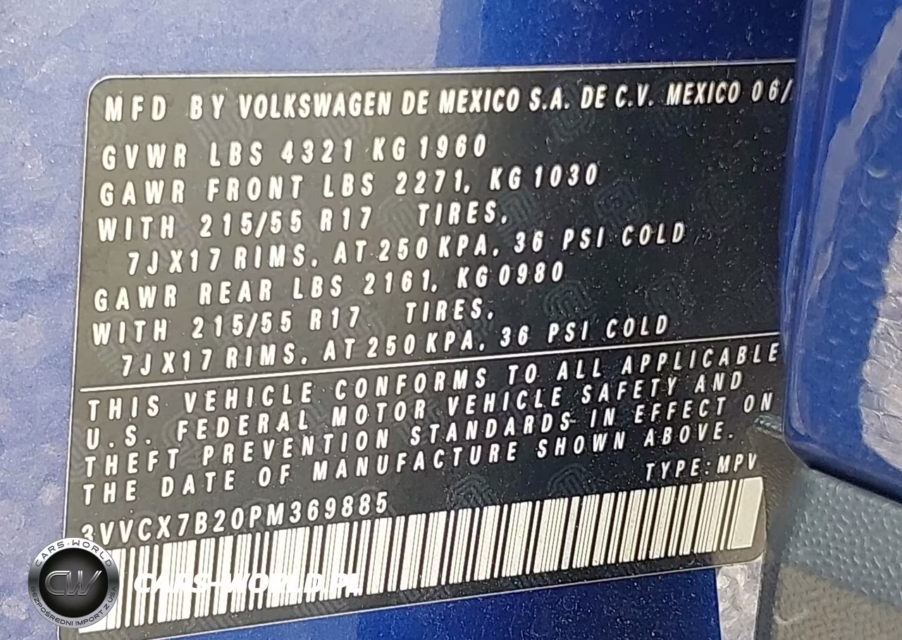 2023 Volkswagen Taos 1.5T S VIN:3VVCX7B20PM369885 - 9