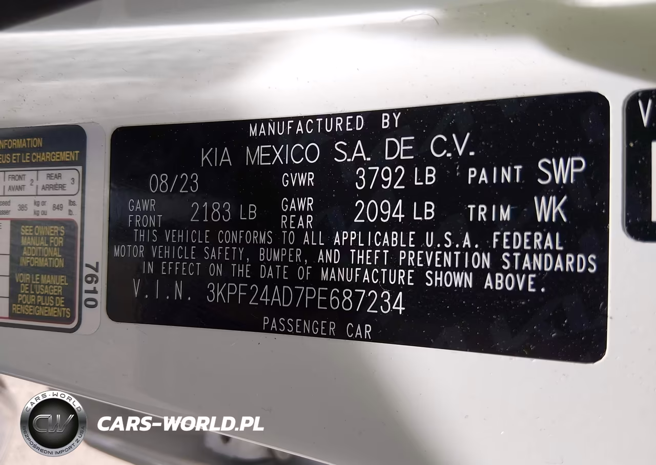 2023 Kia Forte Lxs VIN:3KPF24AD7PE687234 - 9