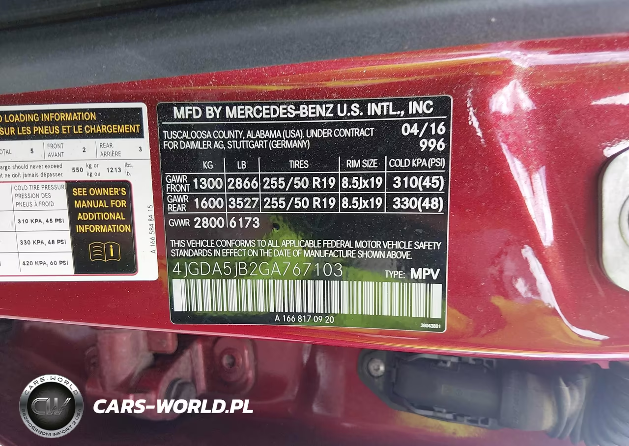 2016 Mercedes-Benz Gle 350 VIN:4JGDA5JB2GA767103 - 9