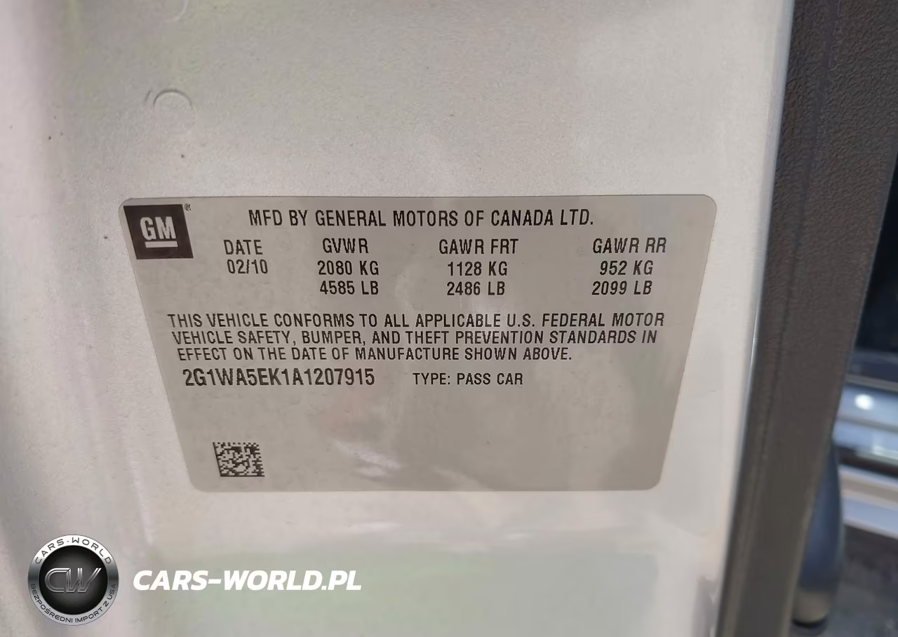 2010 Chevrolet Impala Ls VIN:2G1WA5EK1A1207915 - 9