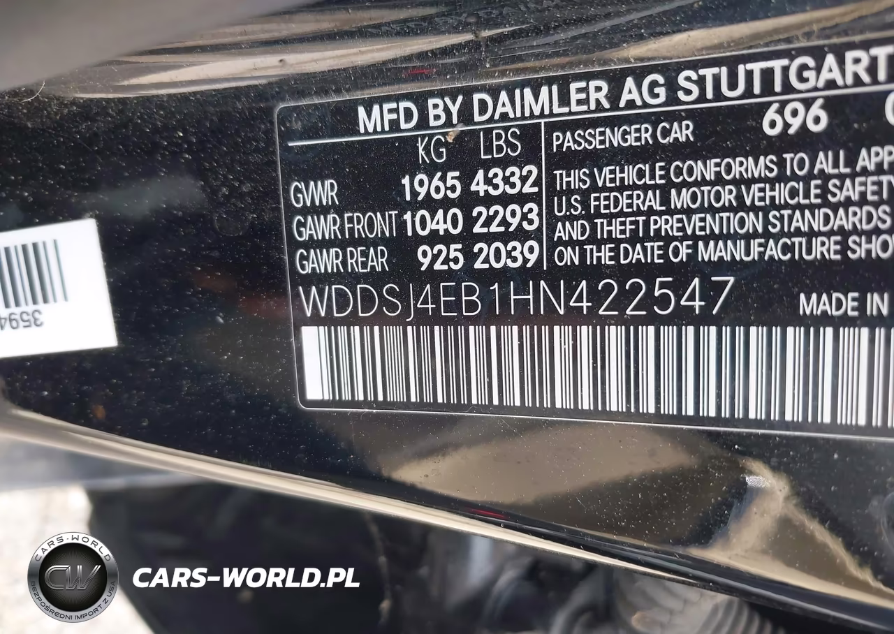 2017 Mercedes-Benz Cla 250 VIN:WDDSJ4EB1HN422547 - 9