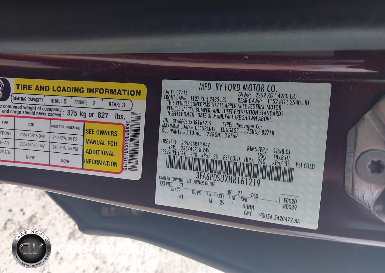 2017 Ford Fusion Energi Titanium VIN:3FA6P0SUXHR161219 - 9