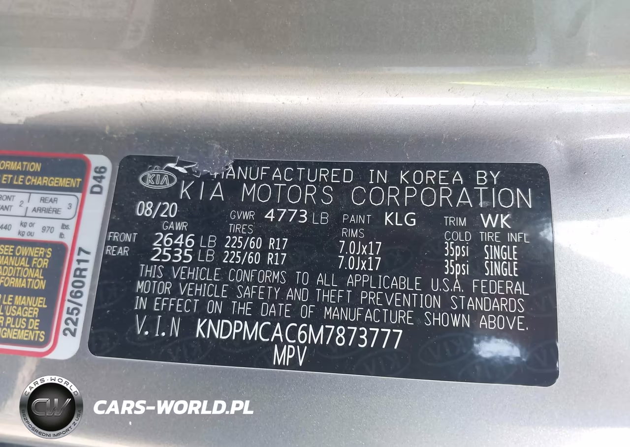 2021 Kia Sportage Lx VIN:KNDPMCAC6M7873777 - 9