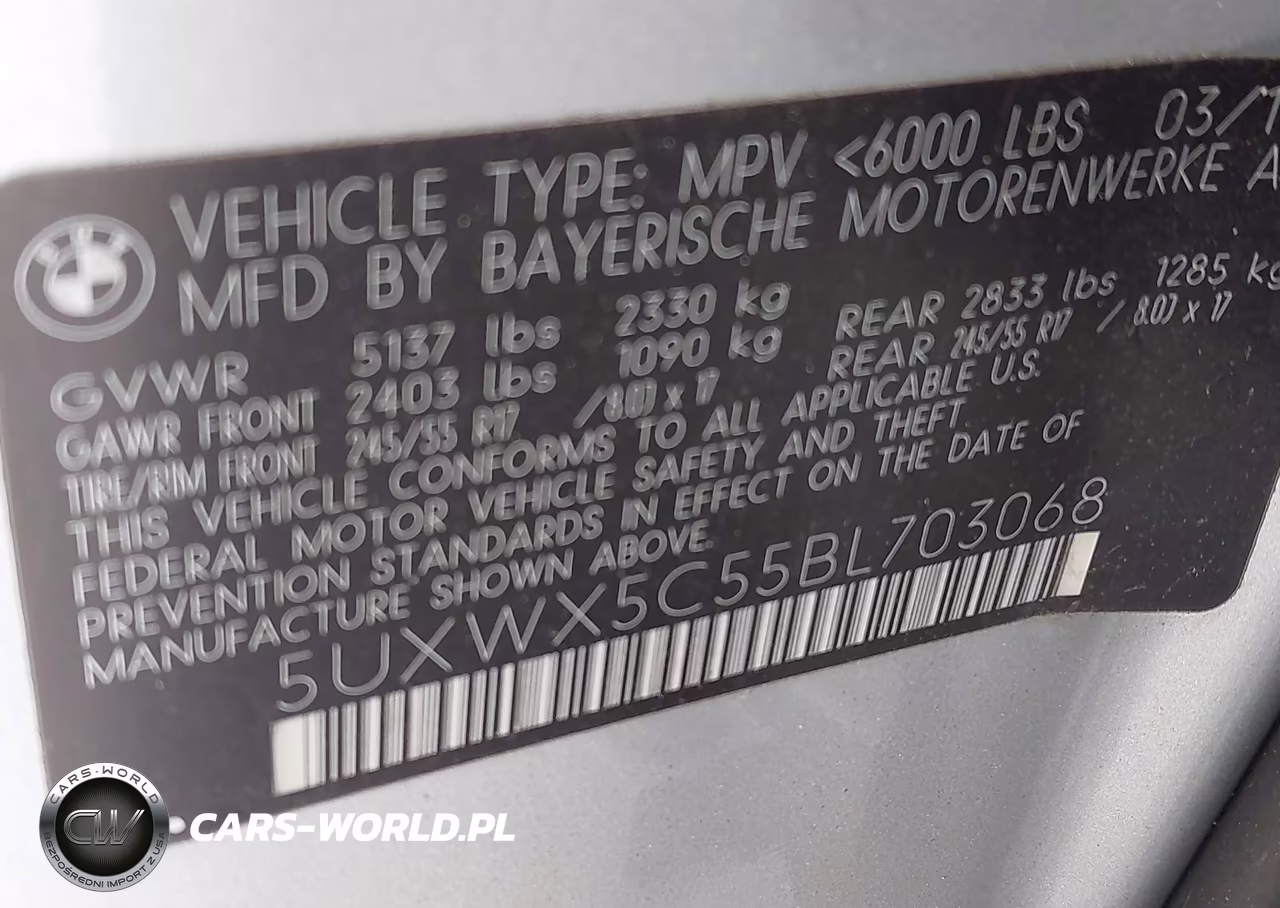 2011 BMW X3 xDrive28I VIN:5UXWX5C55BL703068 - 9