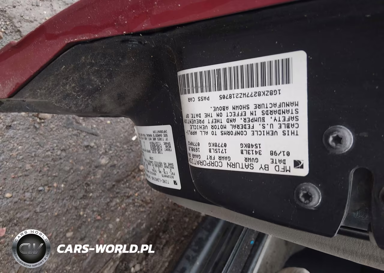 1998 Saturn Sw2 VIN:1G8ZK8277WZ218705 - 9