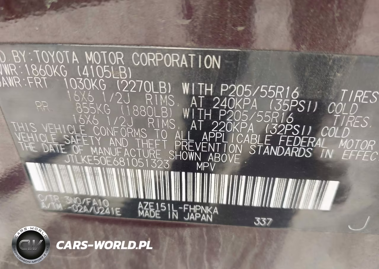 2008 Scion Xb VIN:JTLKE50E681051323 - 9