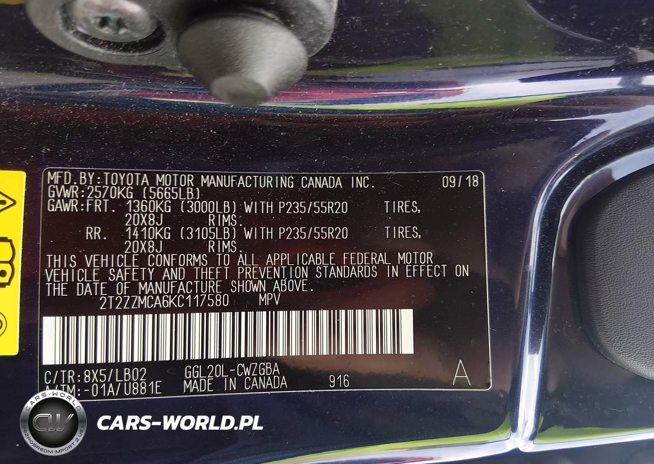 2019 Lexus Rx 350 VIN:2T2ZZMCA6KC117580 - 9