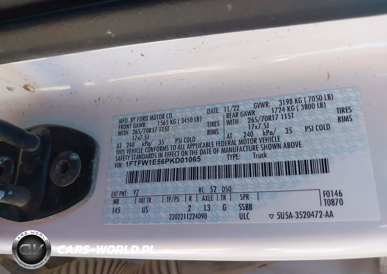 2023 Ford F-150 Xlt VIN:1FTFW1E56PKD01065 - 9