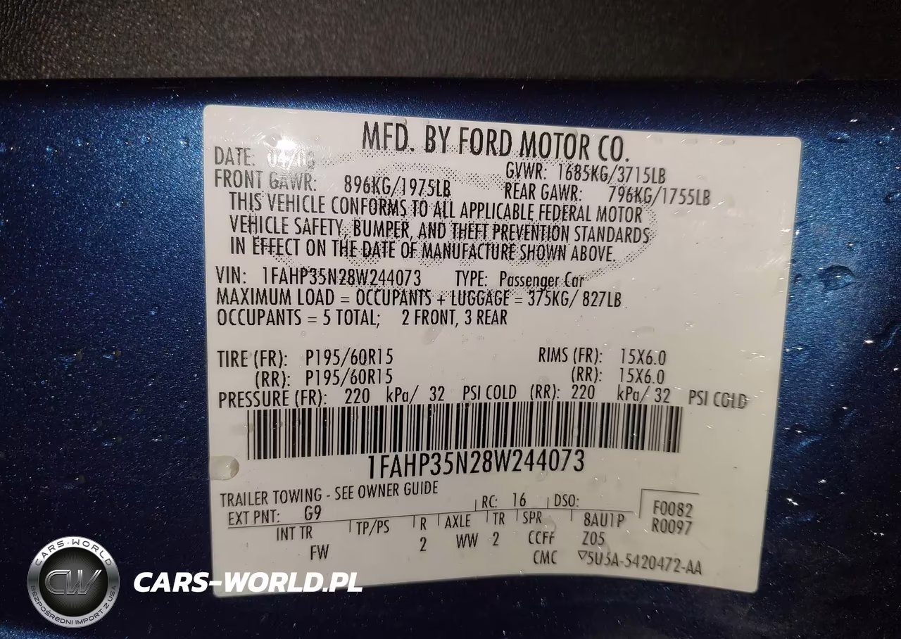 2008 Ford Focus Se-Ses VIN:1FAHP35N28W244073 - 9