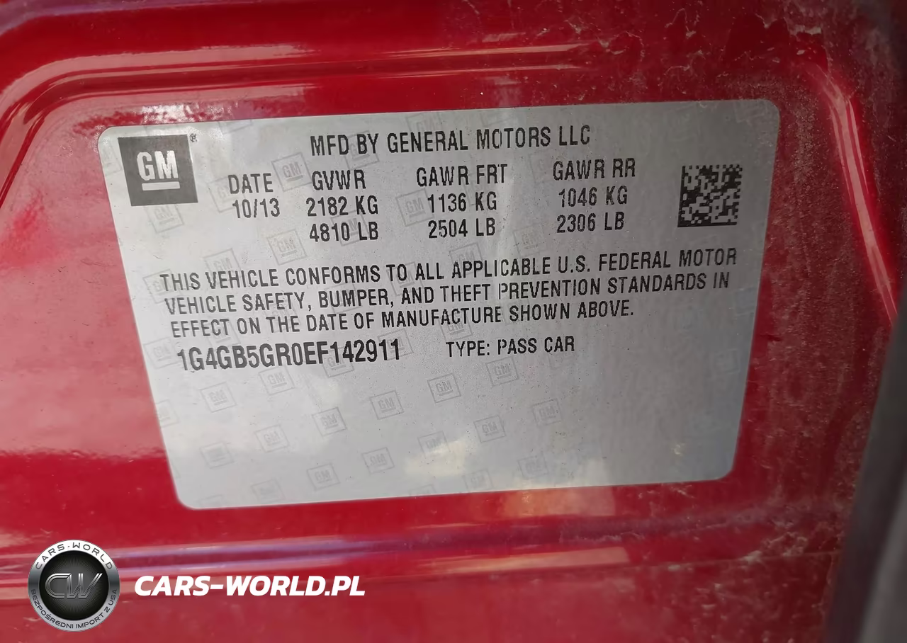 2014 Buick Lacrosse Leather Group VIN:1G4GB5GR0EF142911 - 9