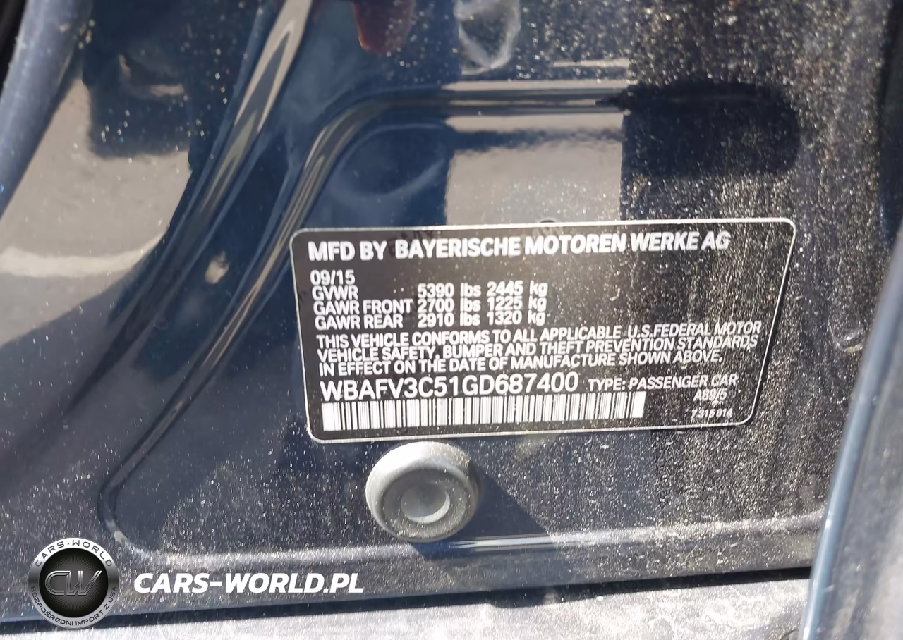 2016 BMW 535D xDrive VIN:WBAFV3C51GD687400 - 9