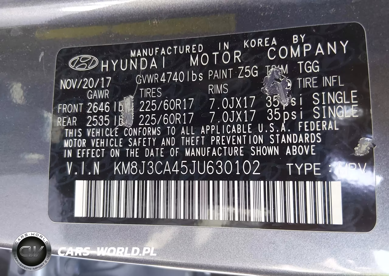 2018 Hyundai Tucson Sel VIN:KM8J3CA45JU630102 - 9