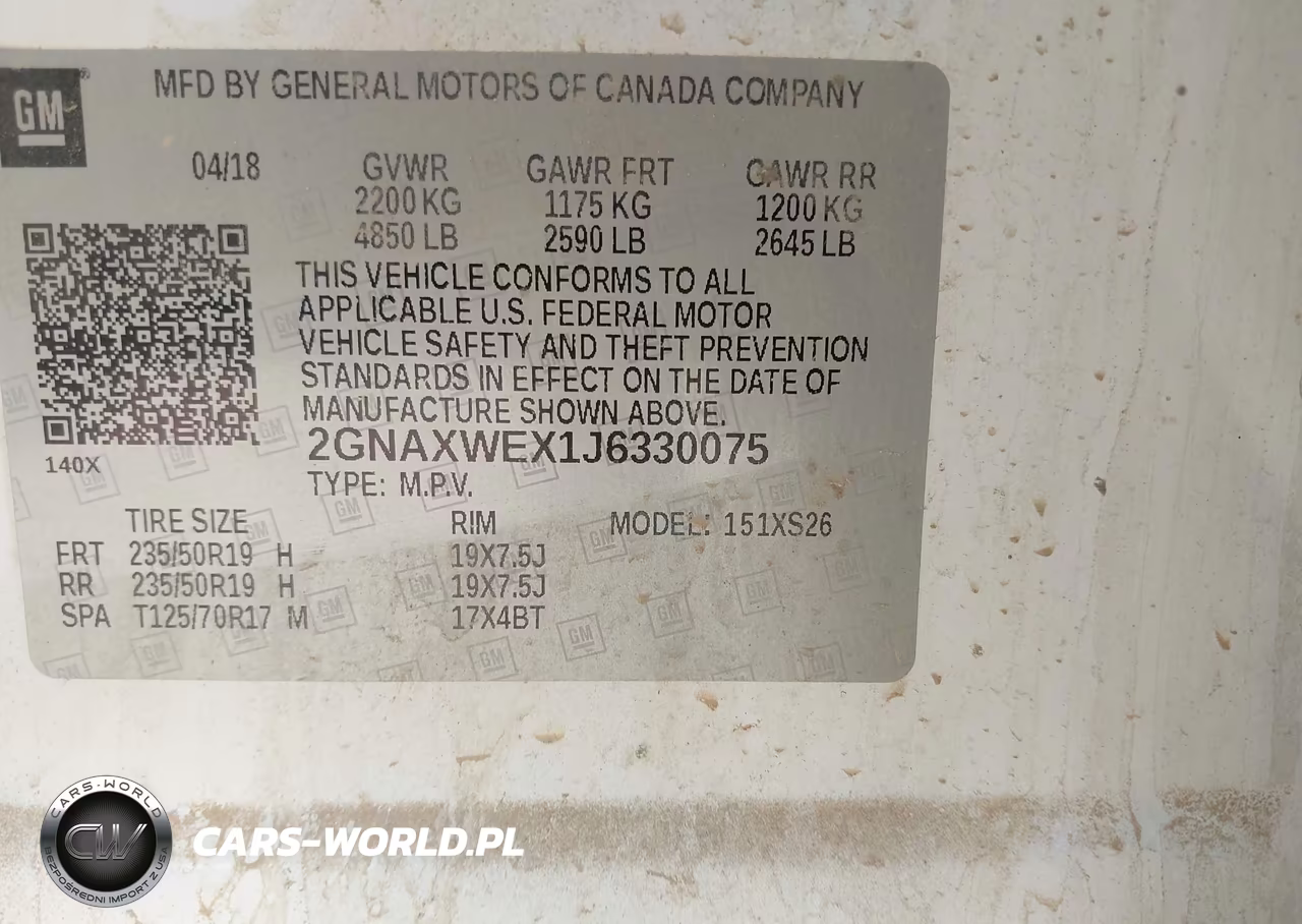 2018 Chevrolet Equinox Premier VIN:2GNAXWEX1J6330075 - 9