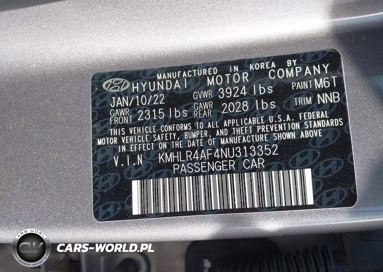 2022 Hyundai Elantra N Line VIN:KMHLR4AF4NU313352 - 9