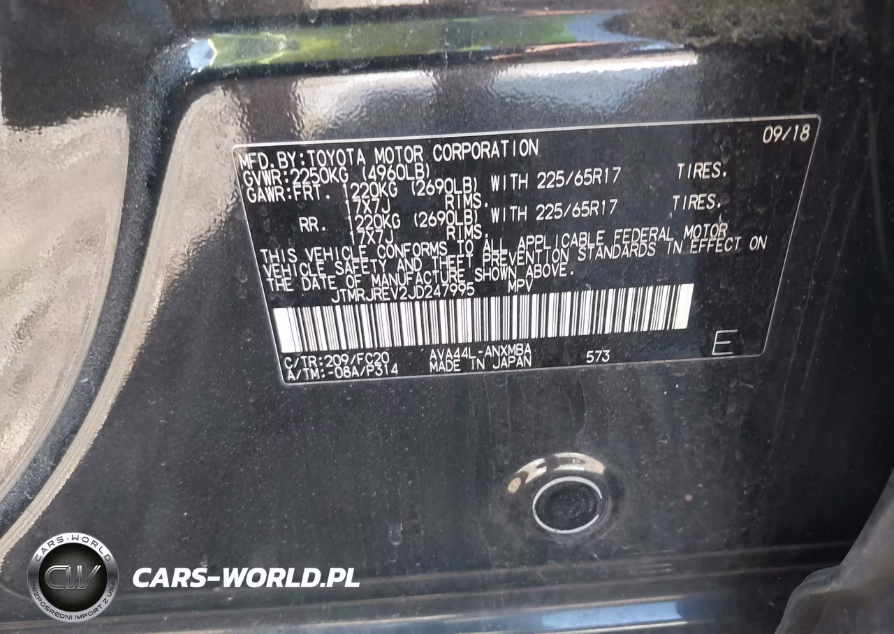 2018 Toyota Rav4 Hybrid Xle VIN:JTMRJREV2JD247995 - 9