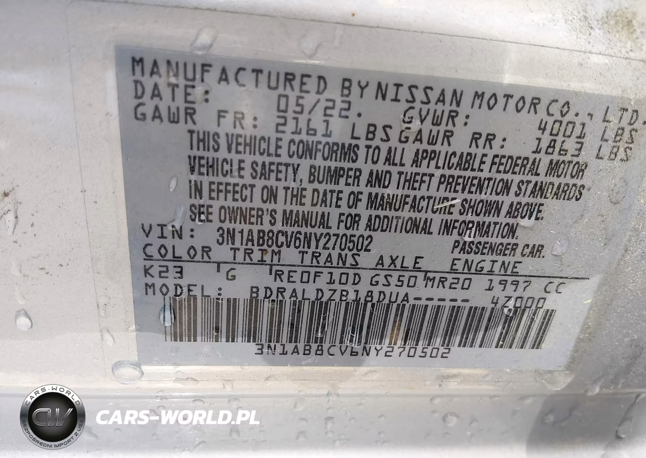 2022 Nissan Sentra Sv Xtronic Cvt VIN:3N1AB8CV6NY270502 - 9