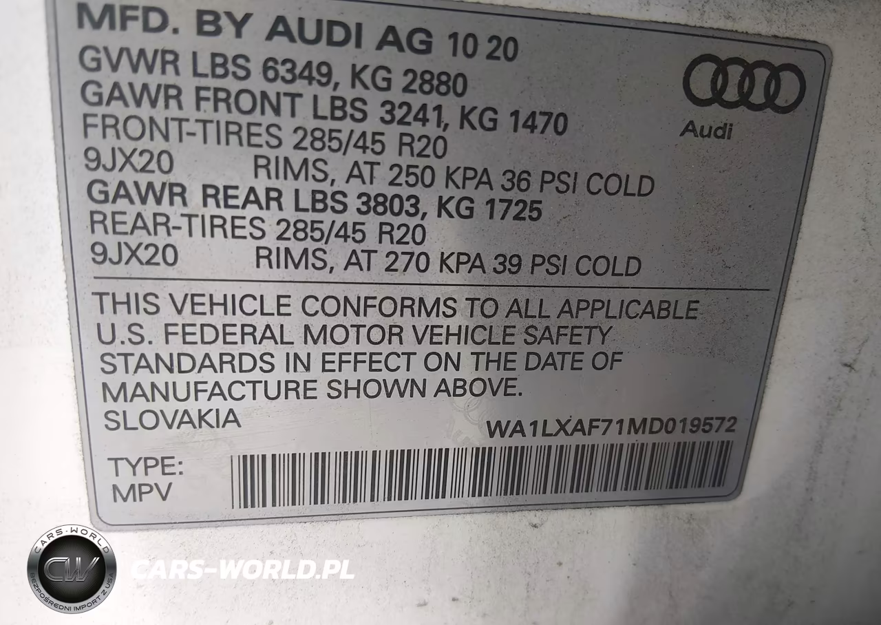 2021 Audi Q7 Premium Plus 55 Tfsi Quattro Tiptronic VIN:WA1LXAF71MD019572 - 9