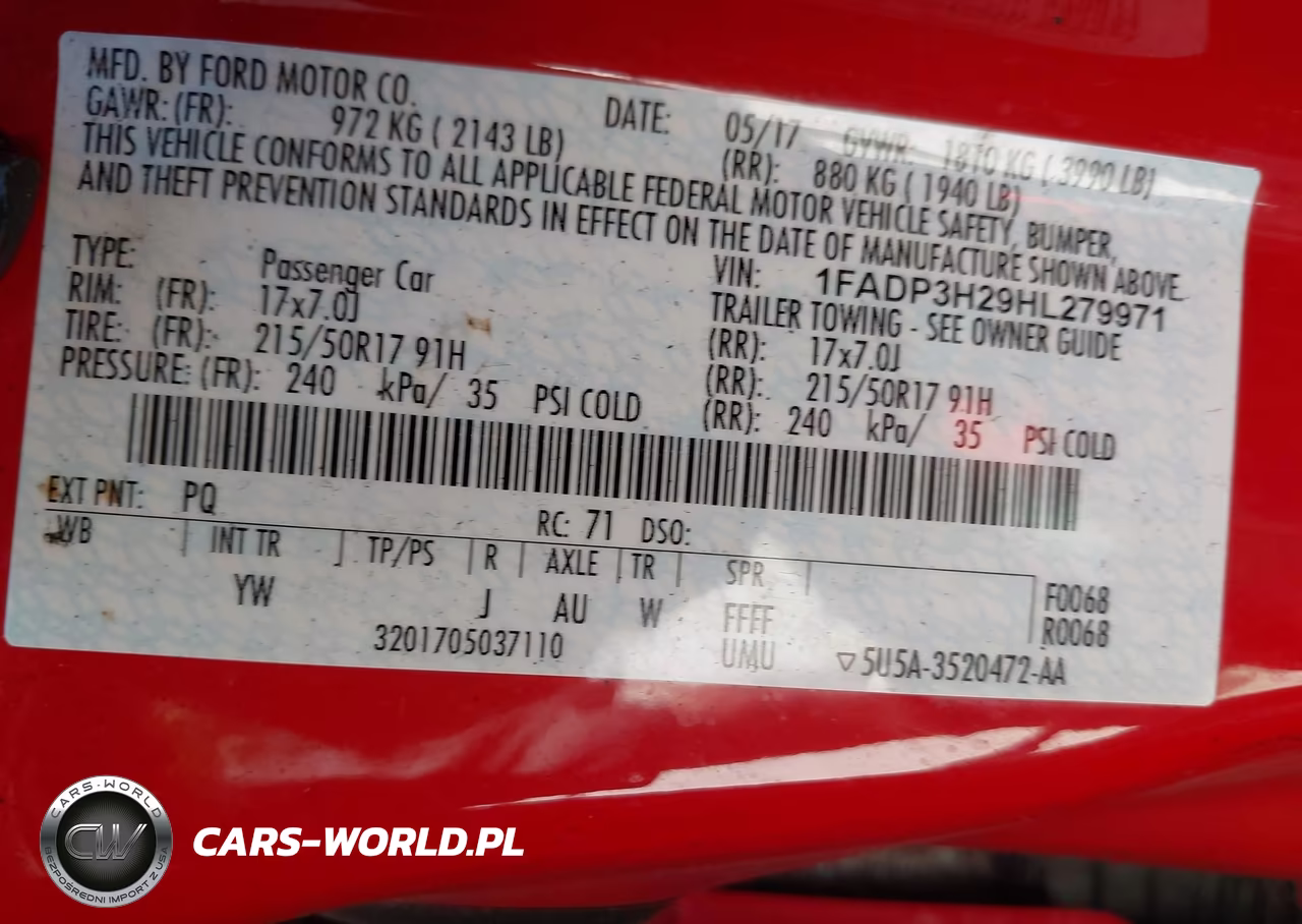 2017 Ford Focus Sel VIN:1FADP3H29HL279971 - 9
