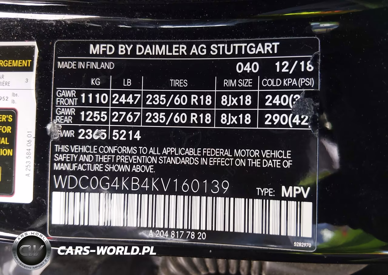 2019 Mercedes-Benz Glc 300 4Matic VIN:WDC0G4KB4KV160139 - 9