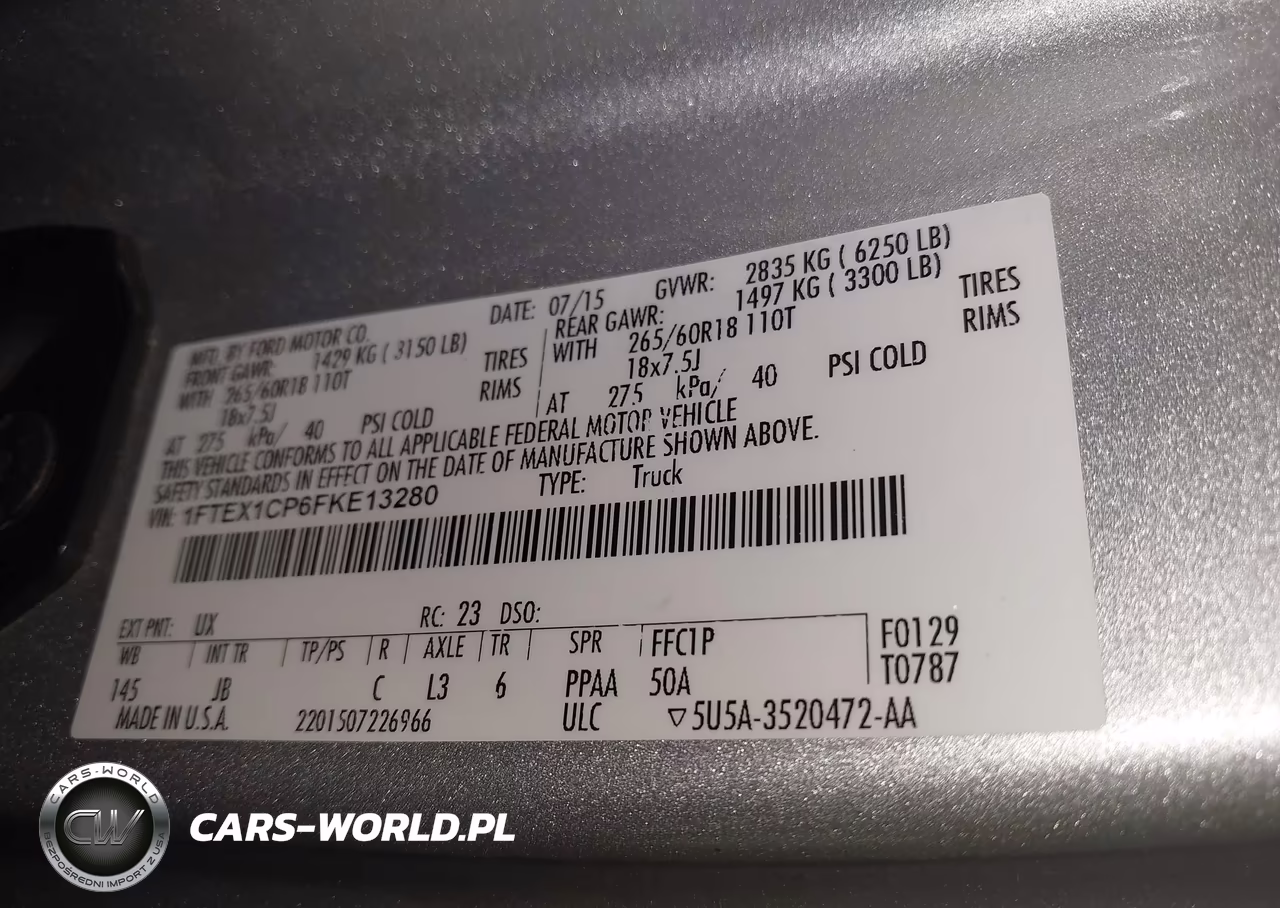 2015 Ford F-150 Xlt VIN:1FTEX1CP6FKE13280 - 9