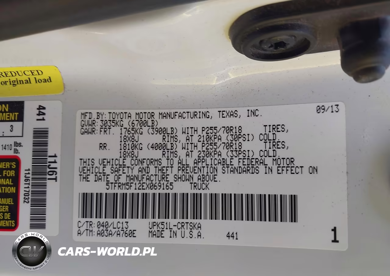 2014 Toyota Tundra Sr 4.6L V8 VIN:5TFRM5F12EX069165 - 9